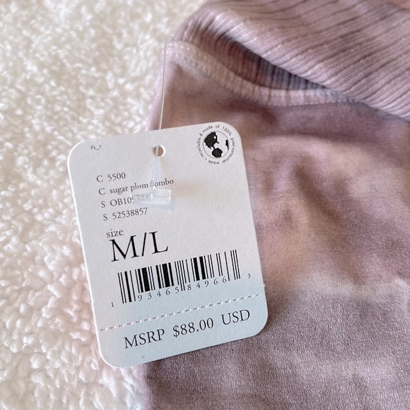 Free People Good Karma Tie Dye Legging- Sugar Plum - Picture 5 of 5